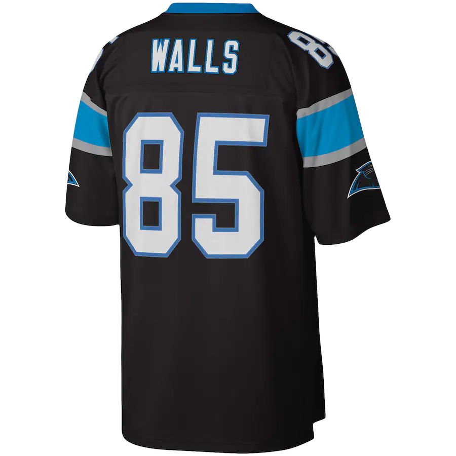 C.Panthers #85 Wesley Walls Black 1996 Legacy Replica Jersey Stitched American Football Jerseys