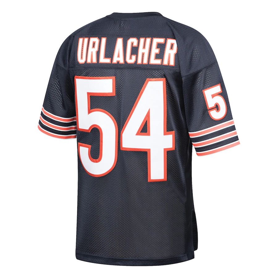 C.Bears #54 Brian Urlacher Navy 2001 Authentic Throwback Retired Player Jersey Stitched American Football Jerseys