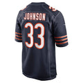 C.Bears #33 Jaylon Johnson Navy Game Jersey Stitched American Football Jerseys