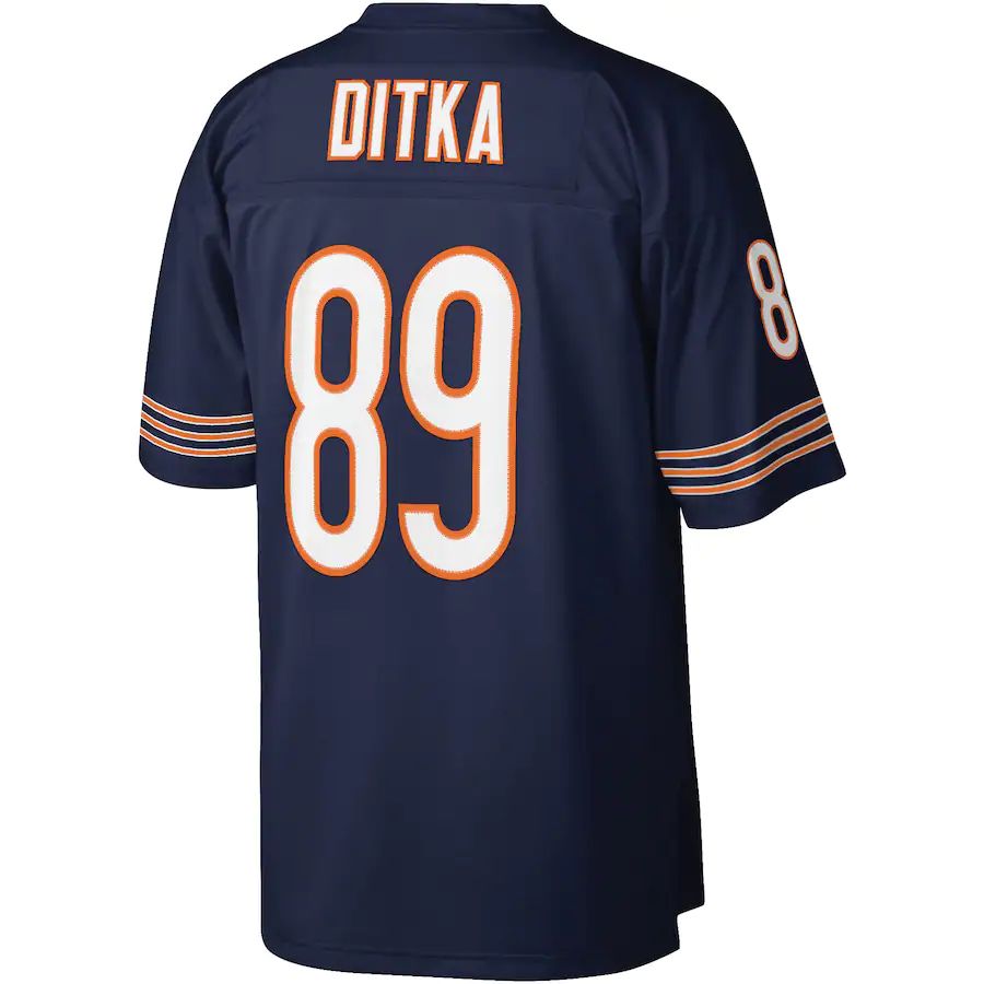 C.Bears #89 Mike Ditka Navy Legacy Replica Jersey Stitched American Football Jerseys