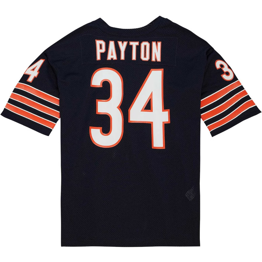 C.Bears #34 Walter Payton 1983 Authentic Throwback Retired Player Jersey - Navy Stitched American Football Jerseys