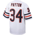 C.Bears #34 Walter Payton Big & Tall 1985 Retired Player Replica Jersey - White American Football Jerseys