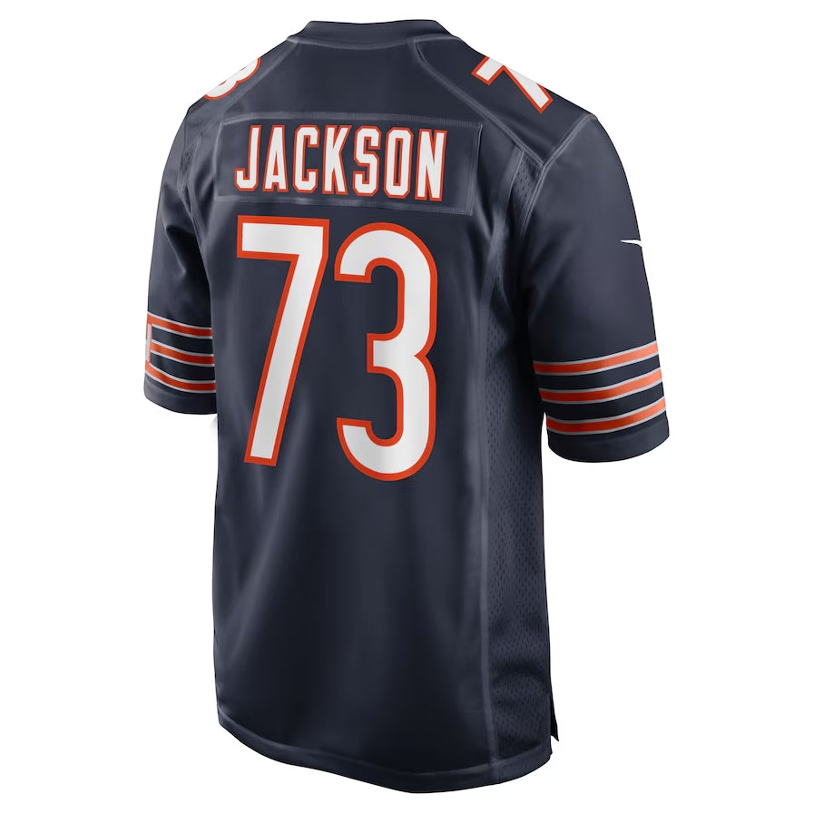 C.Bears #73 Jonah Jackson Navy Team Game American Football Jerseys