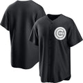 Chicago Cubs Blank Black Lights Out Limited Stitched Baseball Jersey