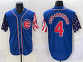 Chicago Cubs #4 Pete Crow-Armstrong Royal 2025 Independence Day Vapor Premier Limited Stitched Baseball Jersey