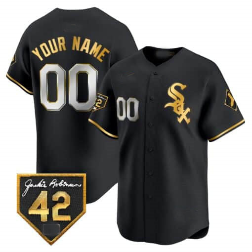 Custom Chicago White Sox 2024 Jackie Robinson Patch Vapor Premier LimitedAll Stitched Baseball Jersey