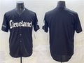 Cleveland Guardians Blank Black Gothic Vapor Premier Limited Stitched Baseball Jersey