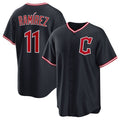 Cleveland Guardians #11 Jos Ramrez Navy 2025 Alternate Limited Stitched Baseball Jersey