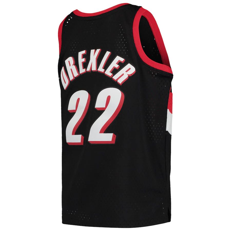 P.Trail Blazers #22 Clyde Drexler  1991-92 Hardwood Classics Swingman Jersey Icon Edition Black Stitched American Basketball Jersey