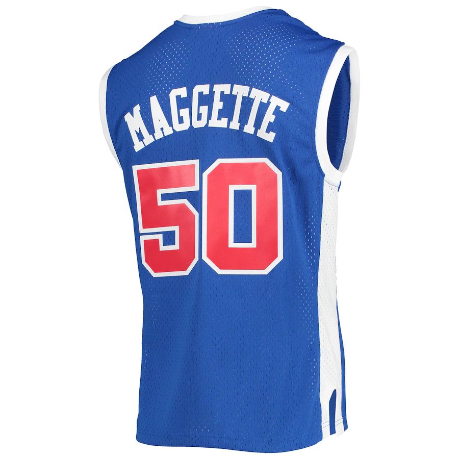 LA.Clippers #50 Corey Maggette 2002-03 Hardwood Classics Swingman Jersey Royal Stitched American Basketball Jersey