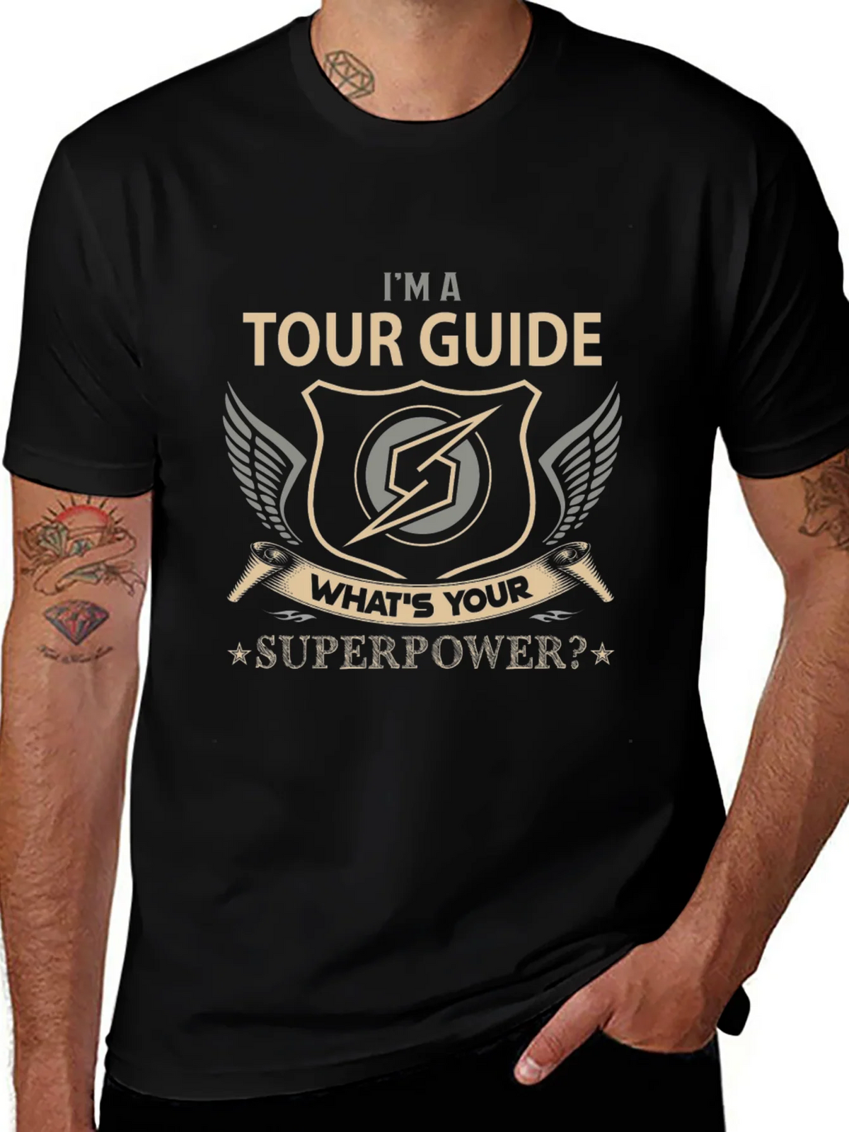 Tour Guide Superpower Graphic T-Shirt