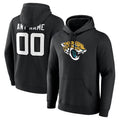 Custom J.Jaguars Black Pullover Hoodie Game Football Jerseys