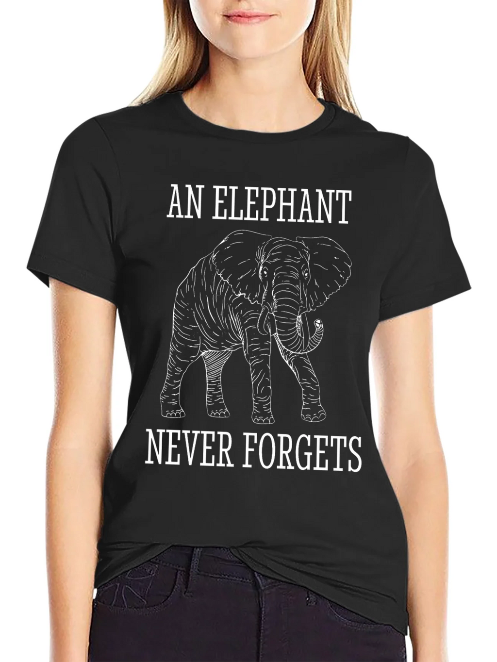 Elephant Never Forgets Graphic Tee