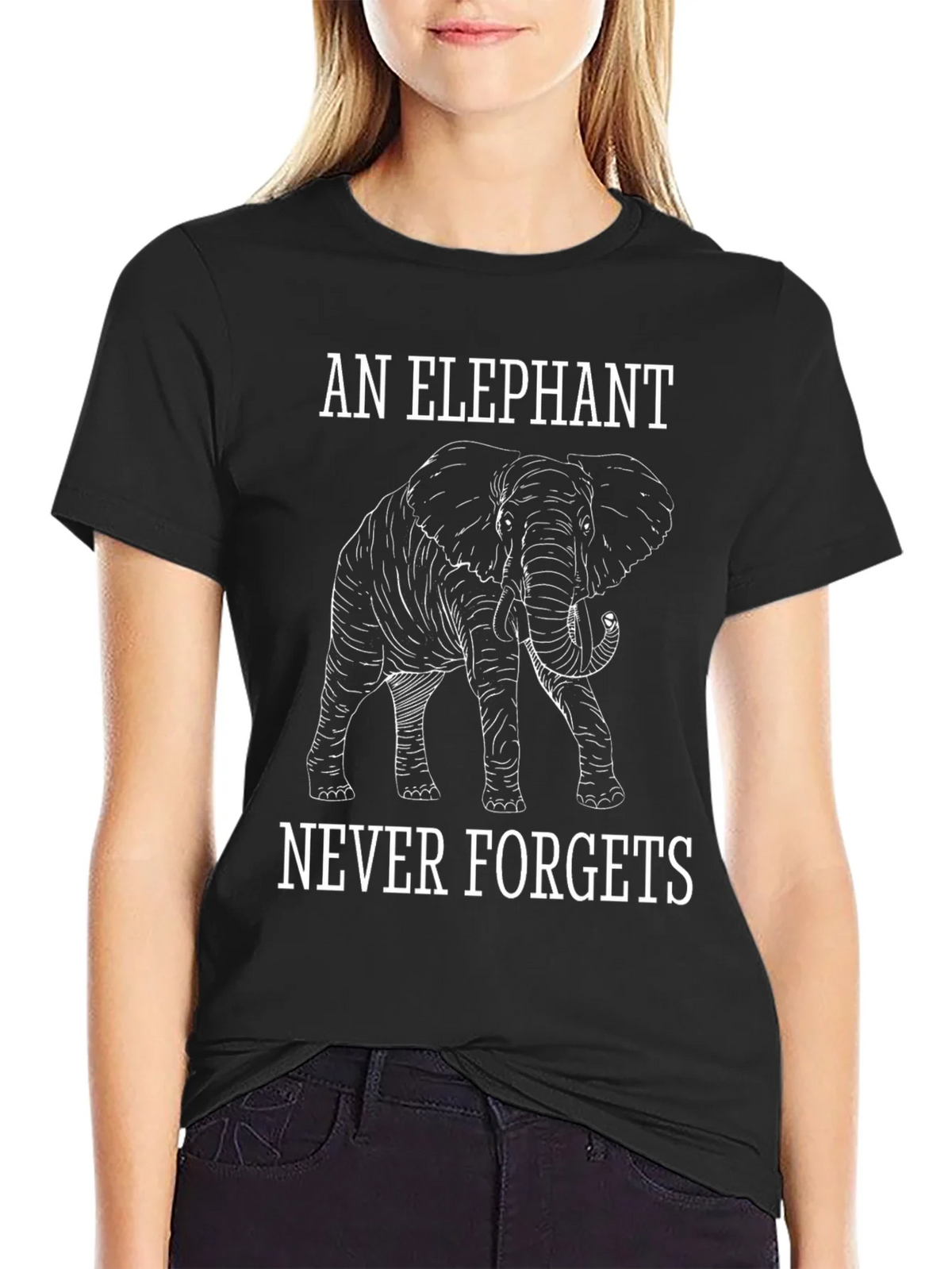 Elephant Never Forgets Graphic Tee