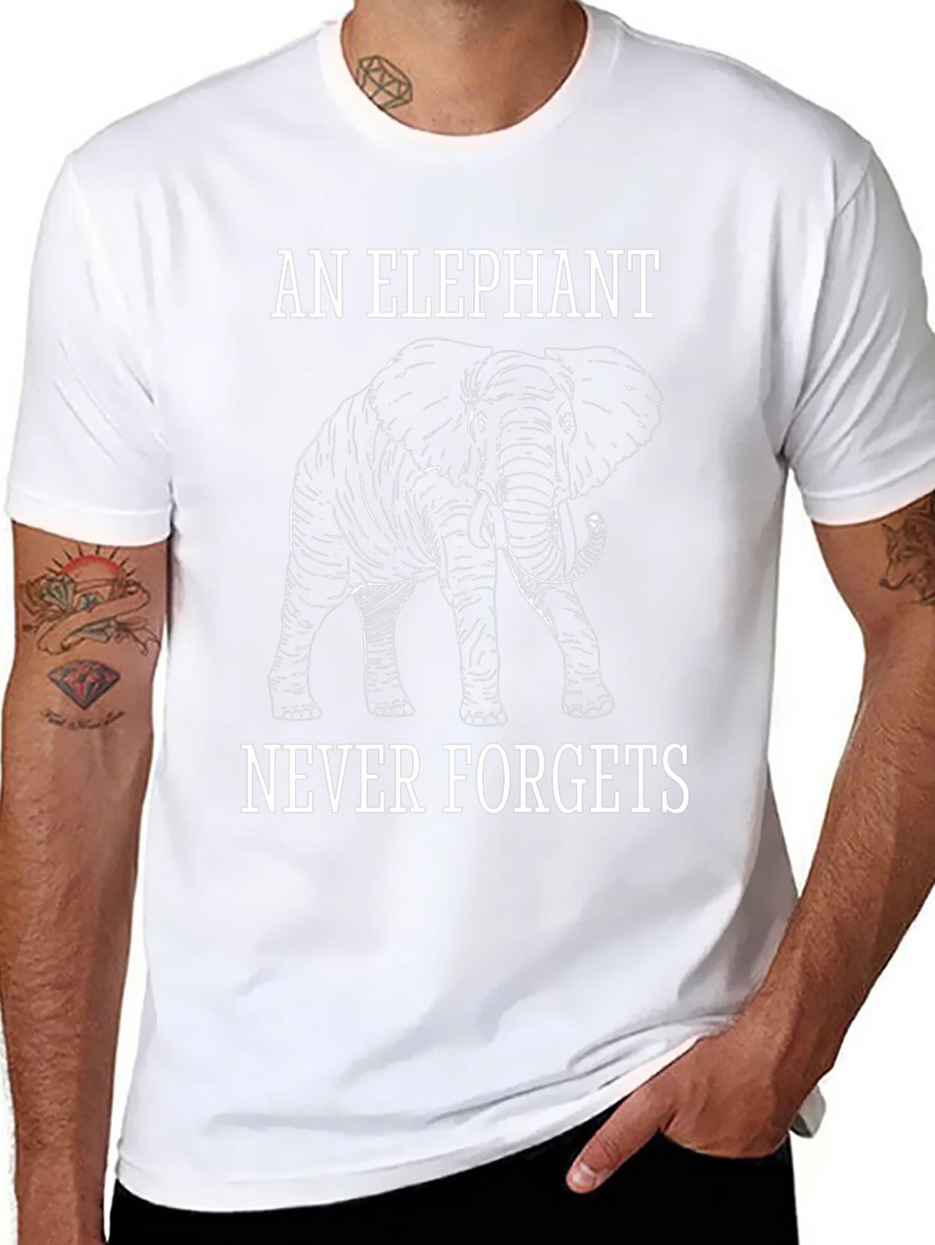 Elephant Never Forgets Graphic Tee
