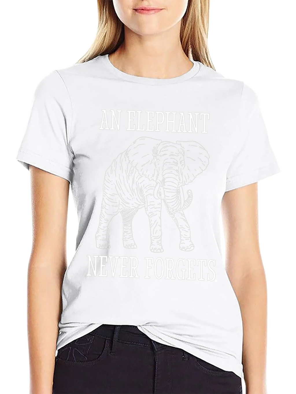 Elephant Never Forgets Graphic Tee
