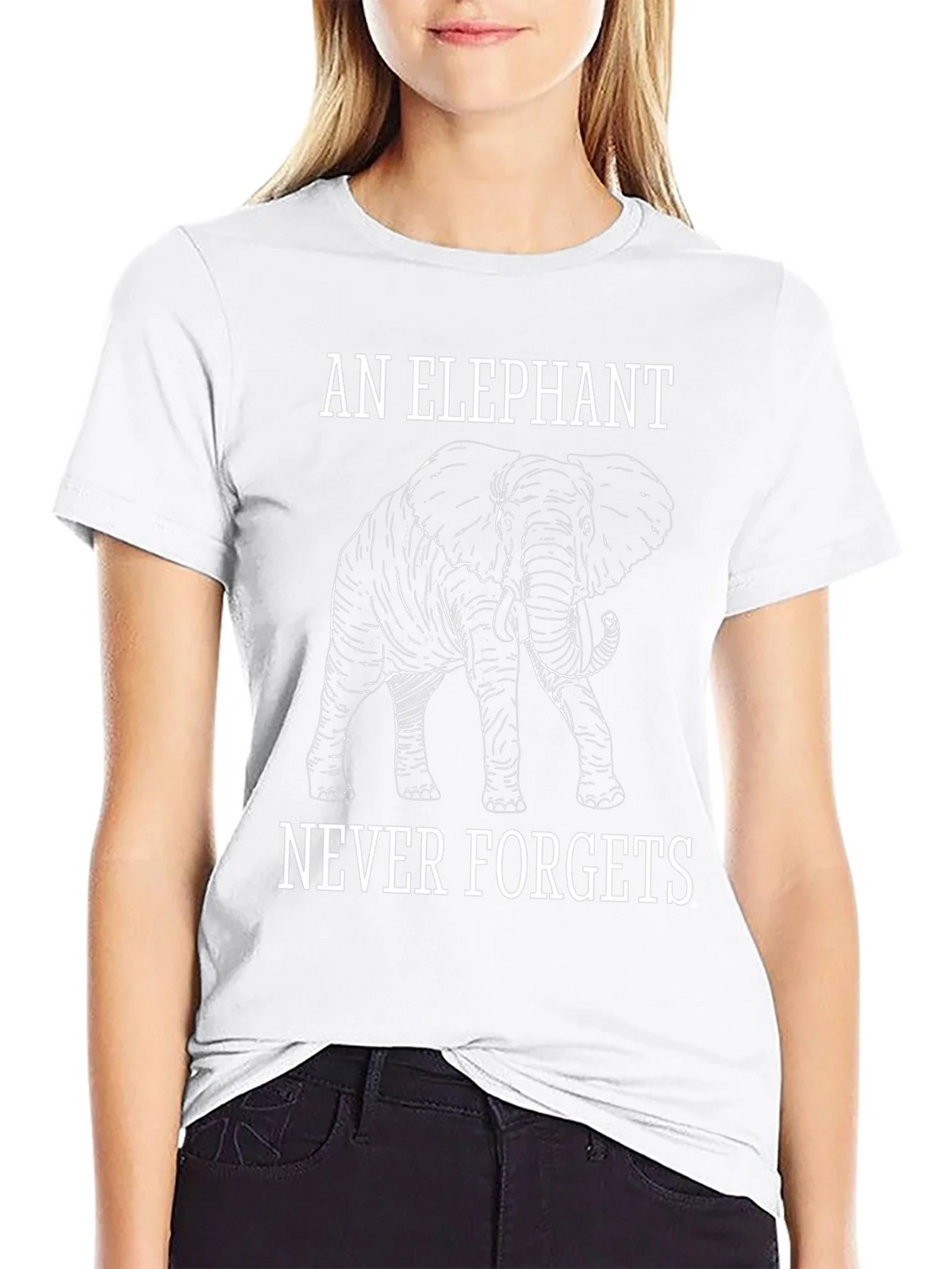 Elephant Never Forgets Graphic Tee