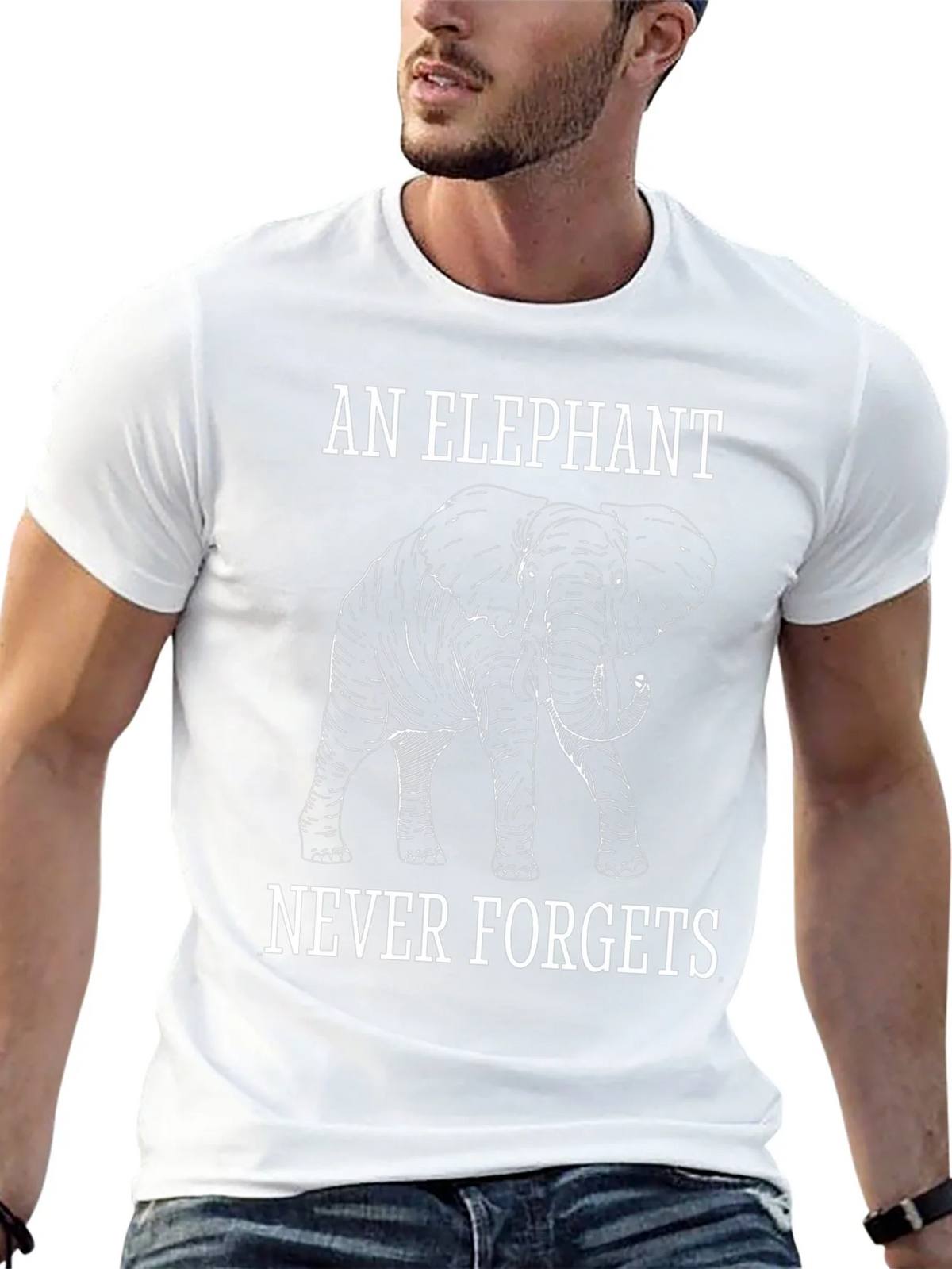 Elephant Never Forgets Graphic Tee
