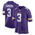 Minnesota Vikings Jordan Addison Purple Game Jersey