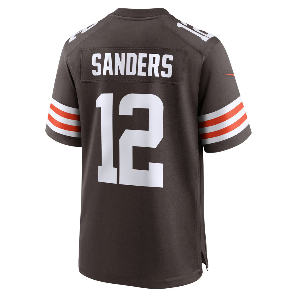 Cleveland Browns Shedeur Sanders Brown 2025 NFL Draft Game Jersey