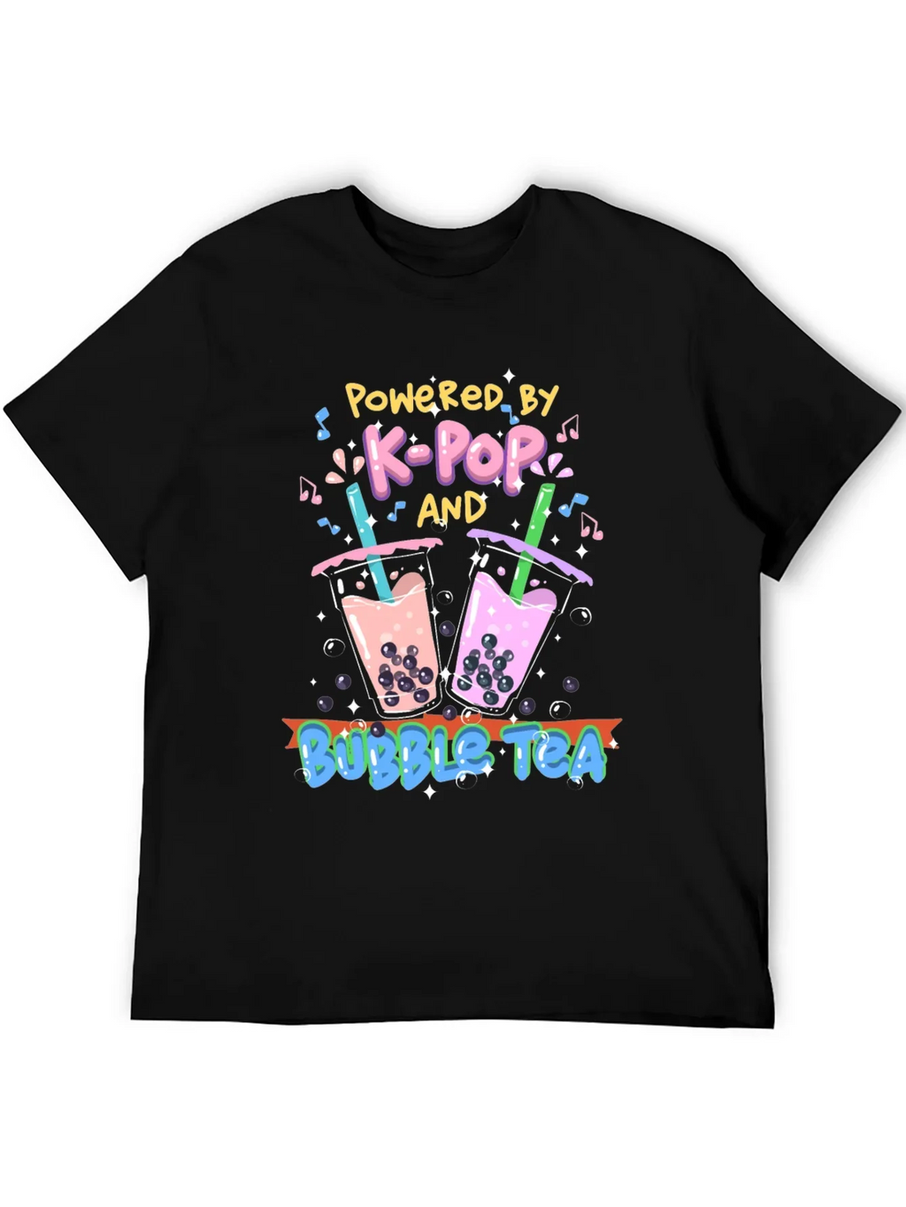 K-Pop and Bubble Tea Graphic T-Shirt
