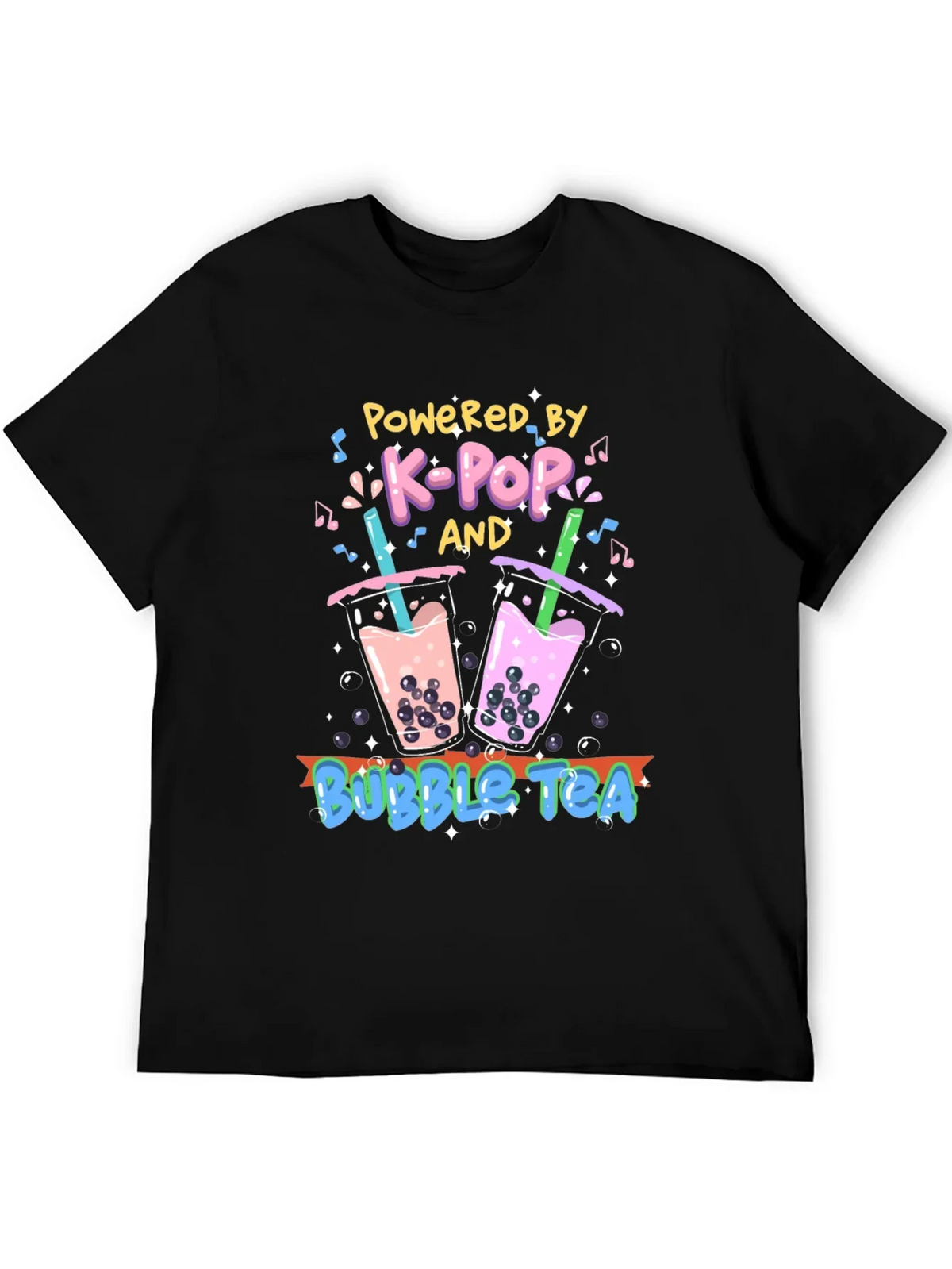 K-Pop and Bubble Tea Graphic T-Shirt