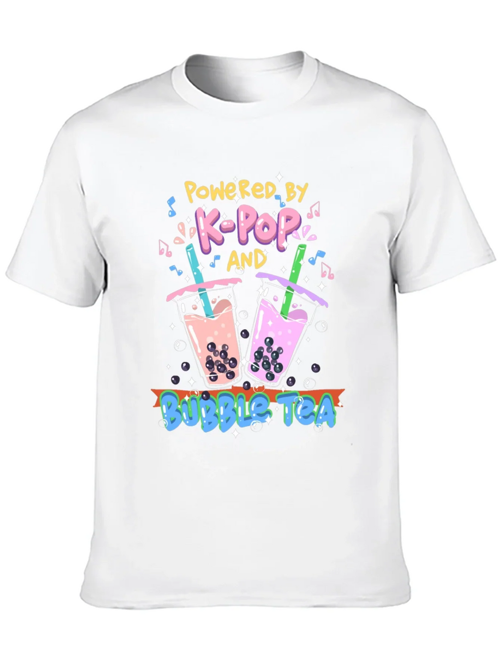 K-Pop and Bubble Tea Graphic T-Shirt