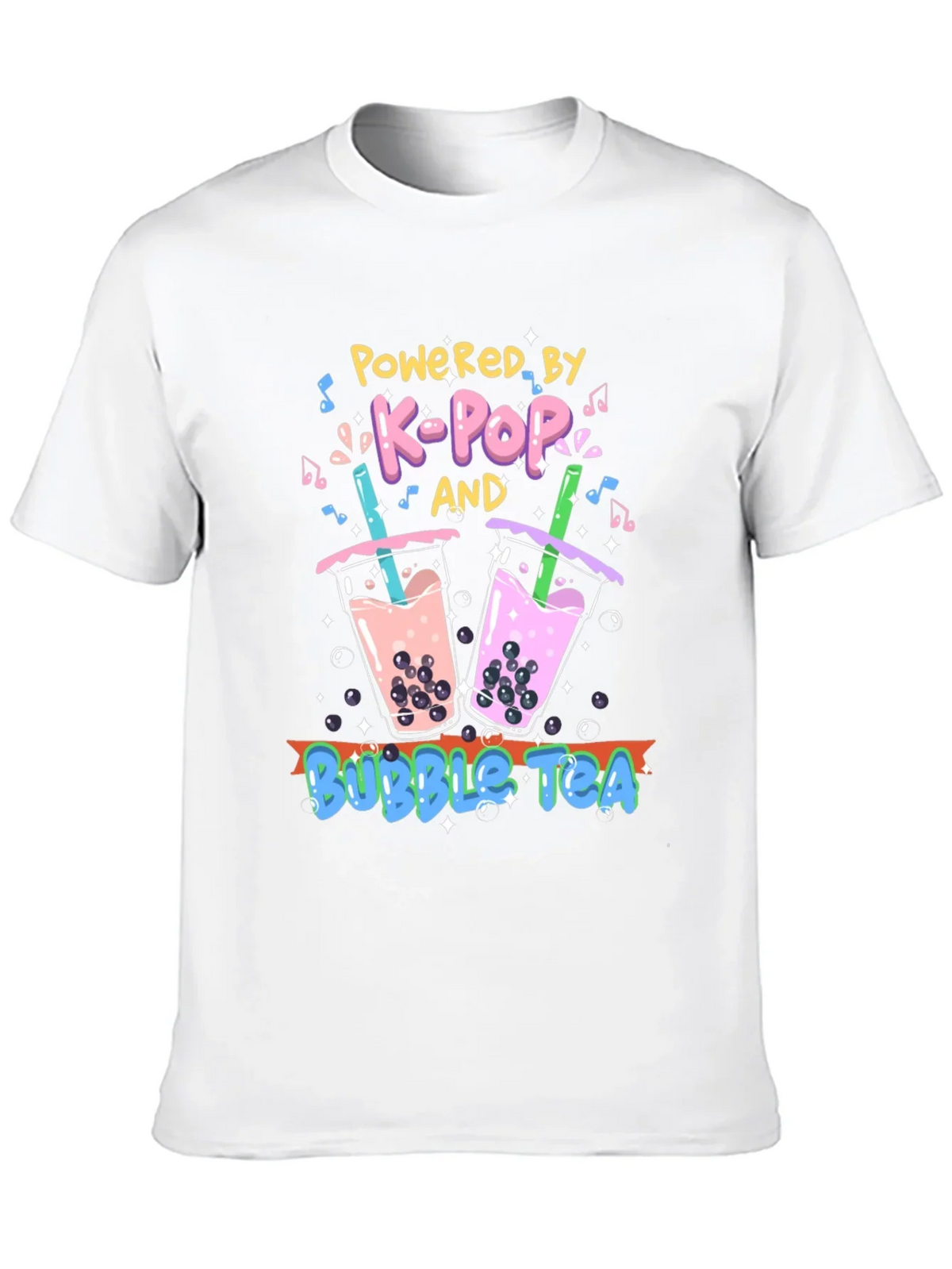 K-Pop and Bubble Tea Graphic T-Shirt