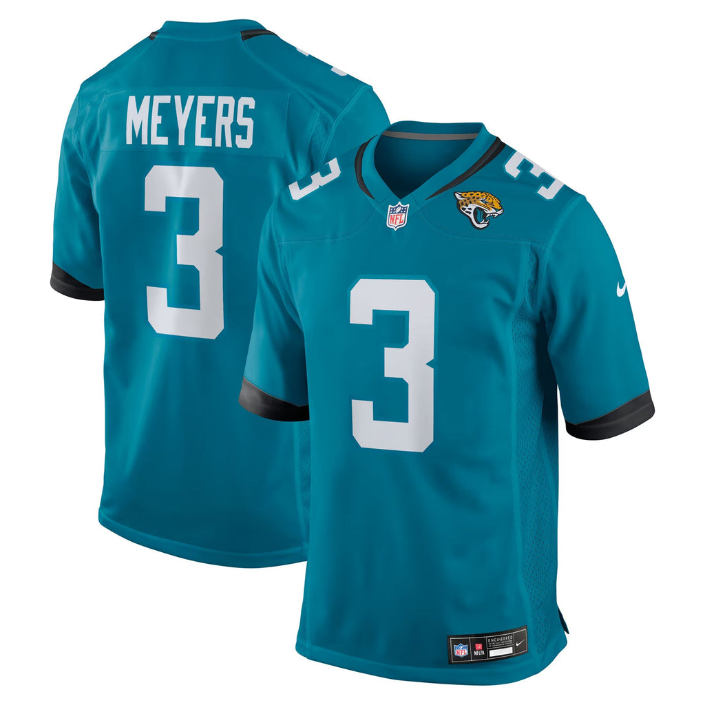 Jacksonville Jaguars Jakobi Meyers Teal Team Game Jersey