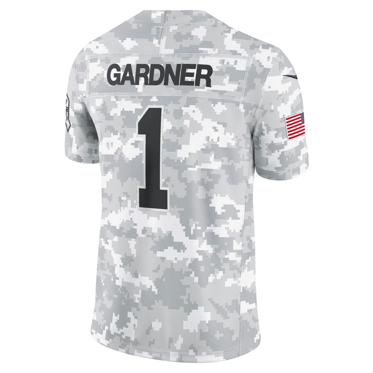 New York Jets Sauce Gardner Arctic Camo 2024 Salute to Service Limited Jersey