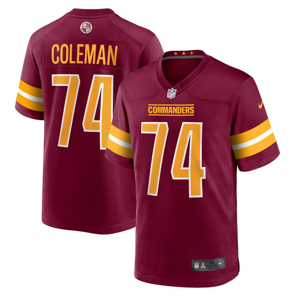 Washington Commanders Brandon Coleman Burgundy Game Jersey