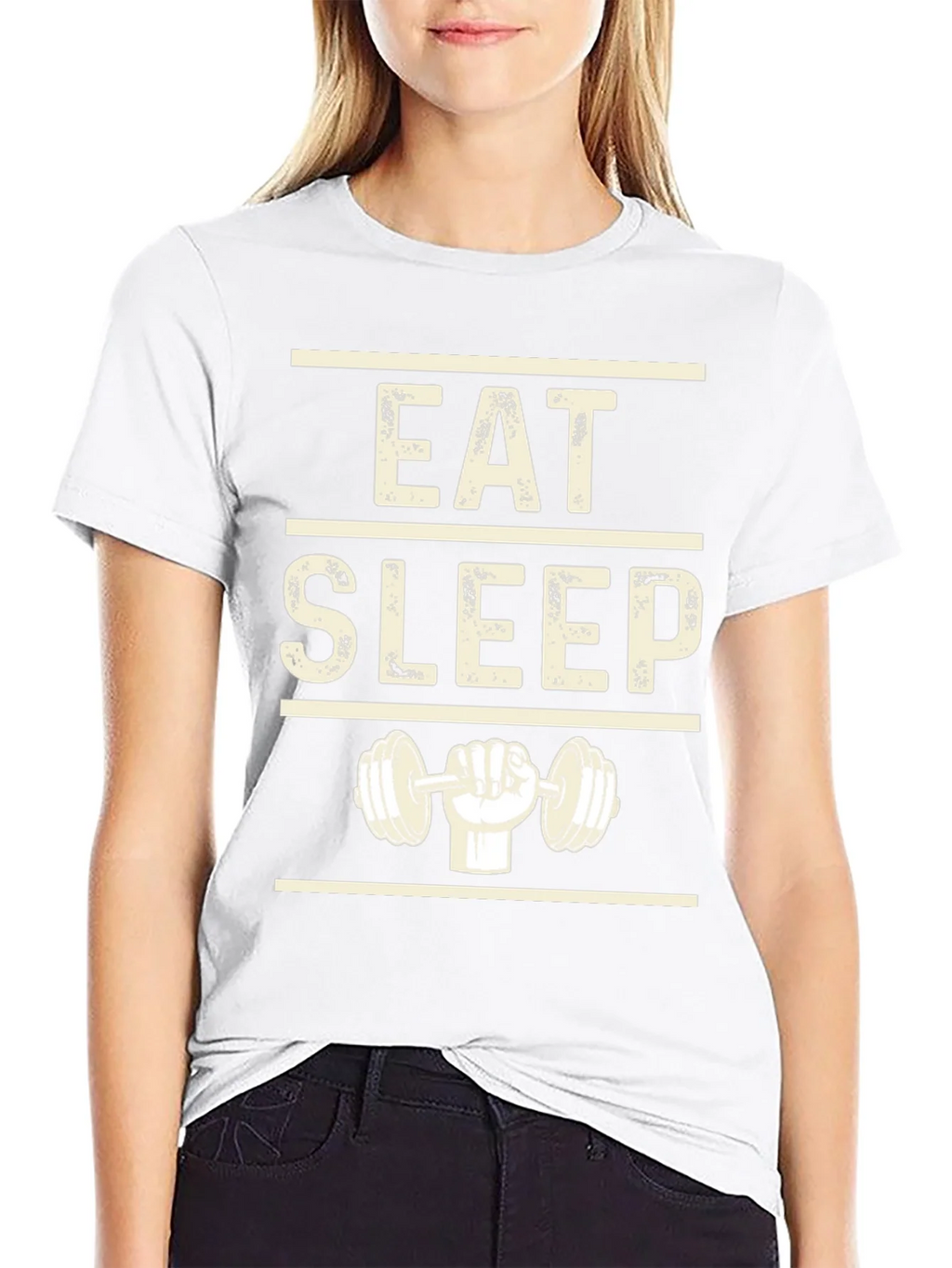 Eat Sleep Lift Black Graphic T-Shirt
