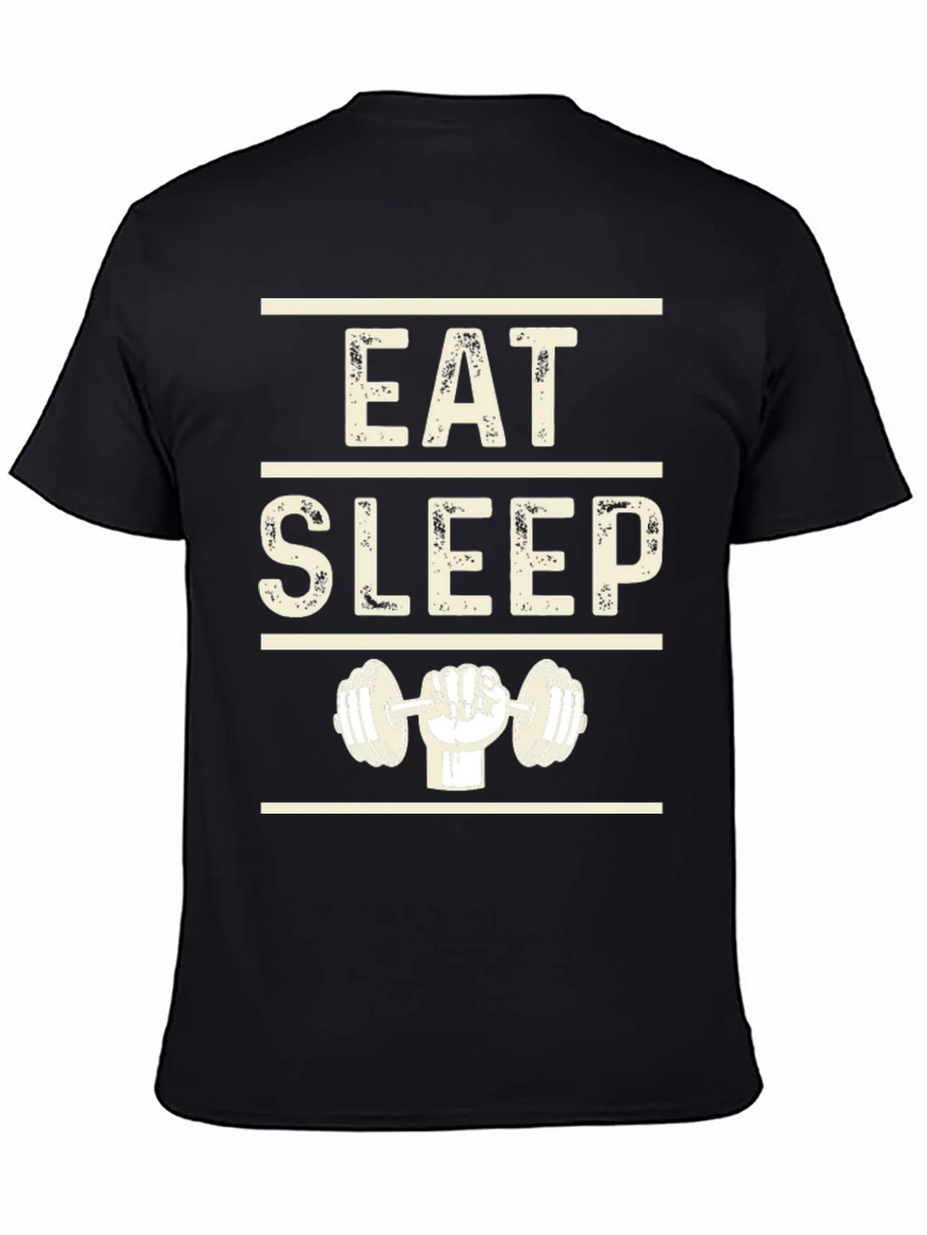 Eat Sleep Lift Black Graphic T-Shirt