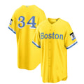 Boston Red Sox #34 David Ortiz Retired Player City Connect Replica Jersey - Gold Baseball Jerseys