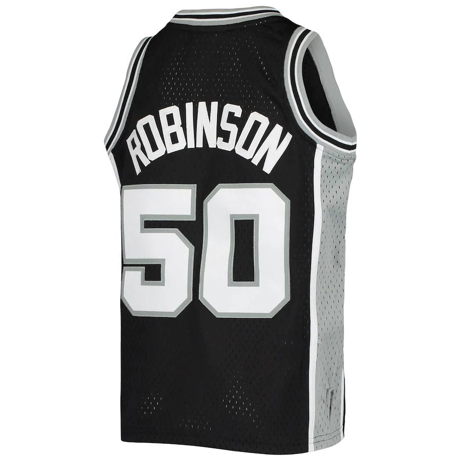S.Antonio Spurs #50 David Robinson  1998-99 Hardwood Classics Swingman Throwback Jersey Black Stitched American Basketball Jersey
