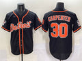 Detroit Tigers #30 Kerry Carpenter Black With Patch Cool Base Stitched Baseball Jersey