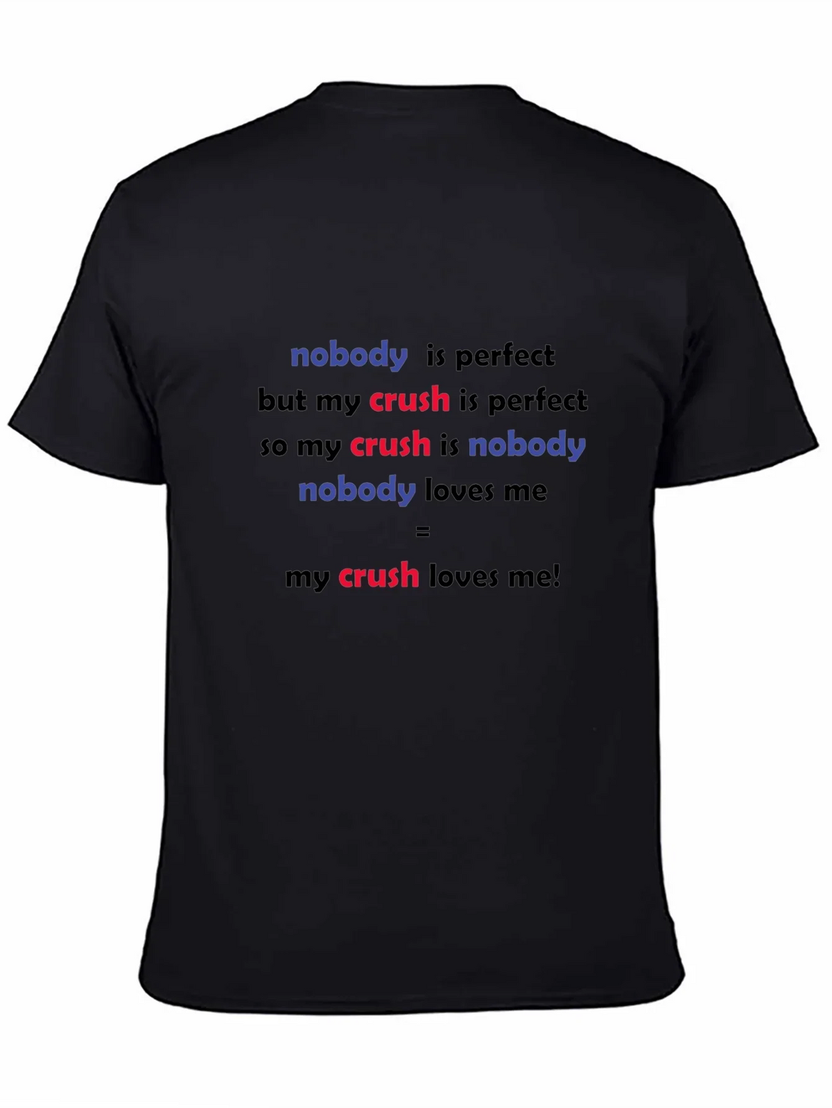 Funny Crush T-Shirt - Nobody is Perfect