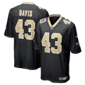 New Orleans Saints Michael Davis Black Team Game Jersey