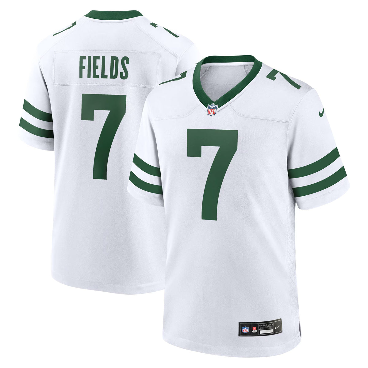 New York Jets Justin Fields Legacy White Game Jersey