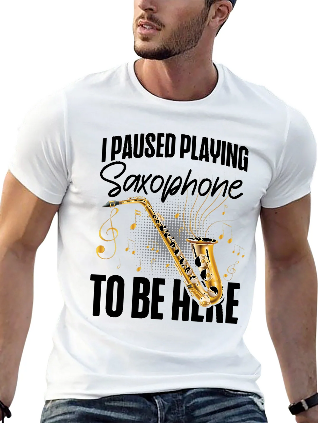 Saxophone Player T-Shirt - Music Lover Tee