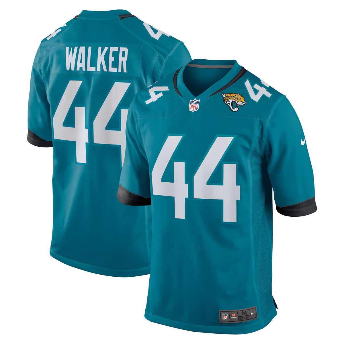 Jacksonville Jaguars Travon Walker Teal Player Game Jersey