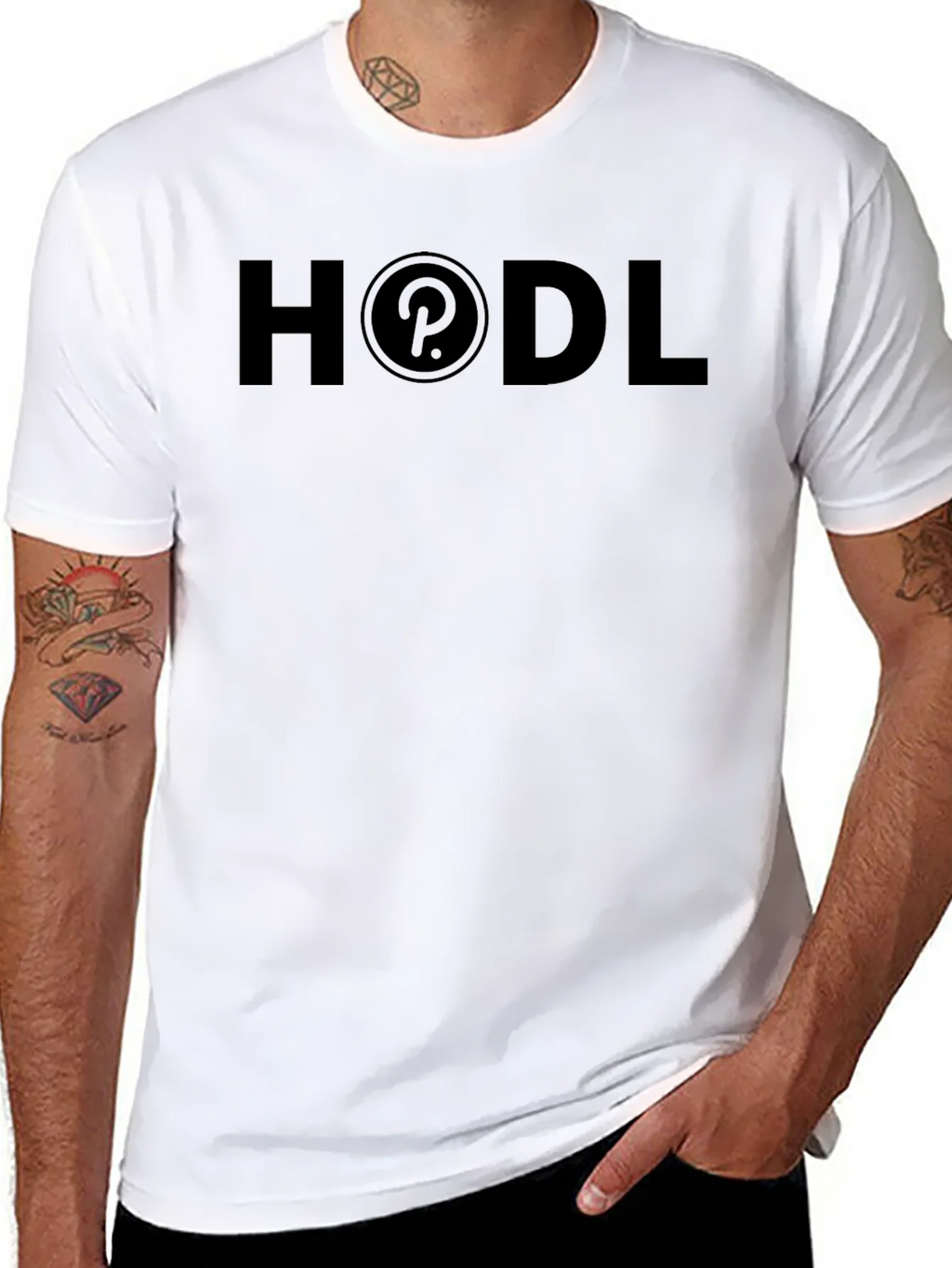 HODL Polkadot Crypto T-Shirt - Black