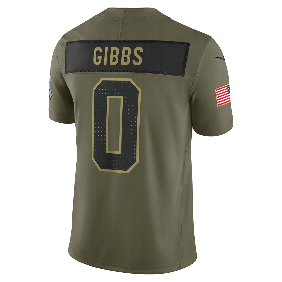 Detroit Lions Jahmyr Gibbs Olive 2025 Salute to Service Limited Jersey