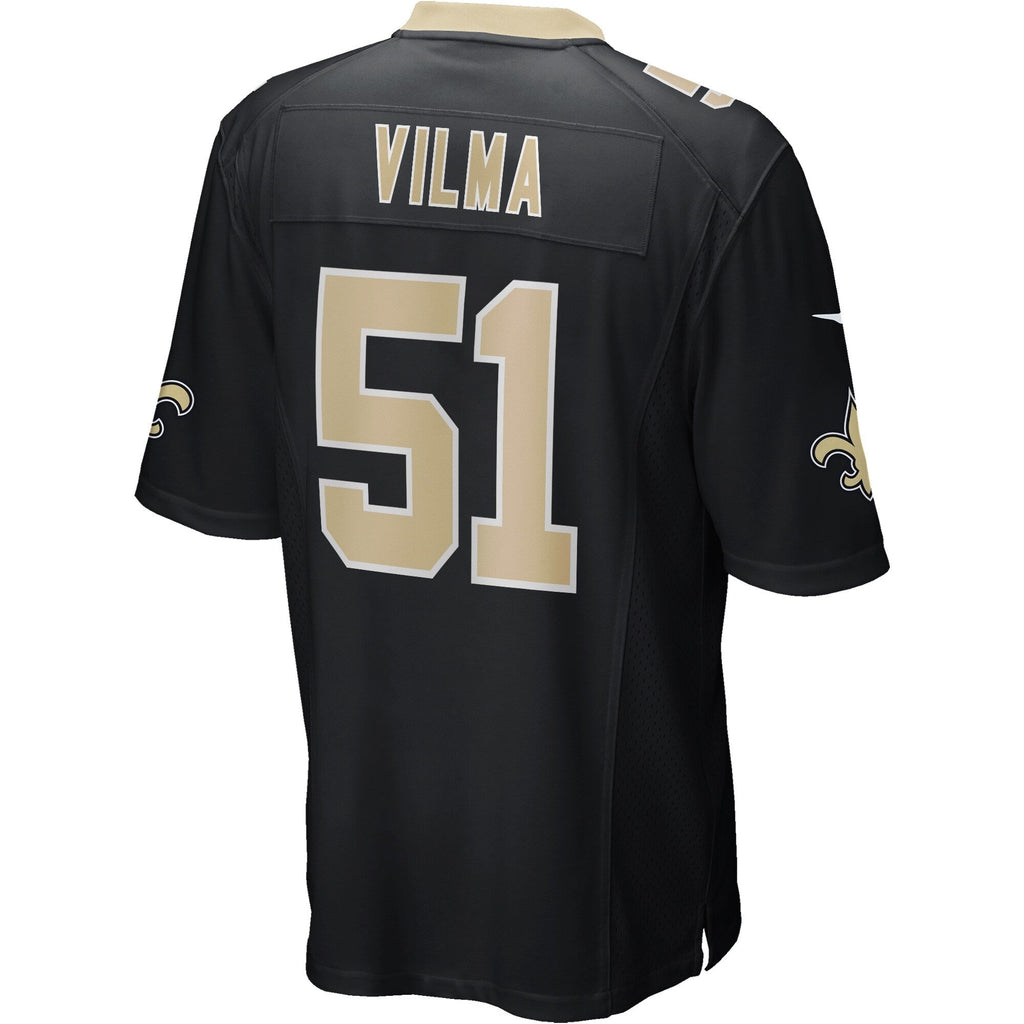 New Orleans Saints Jonathan Vilma Black Game Retired Player Jersey