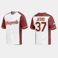 #37 ENMANUEL DE JESUS VENEZUELA BASEBALL 2023 WORLD BASEBALL CLASSIC REPLICA JERSEYC WHITE Stitches Baseball Jerseys