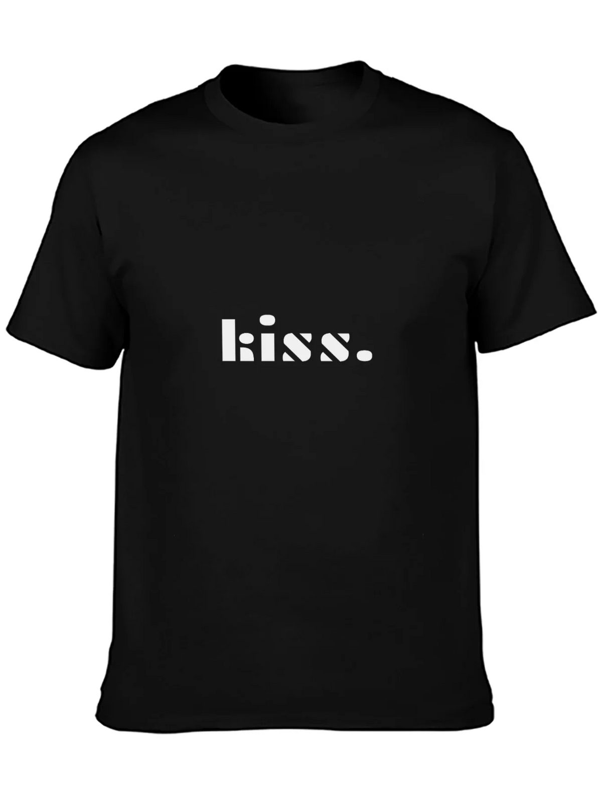 Kiss Graphic Black T-Shirt - Soft Cotton Blend