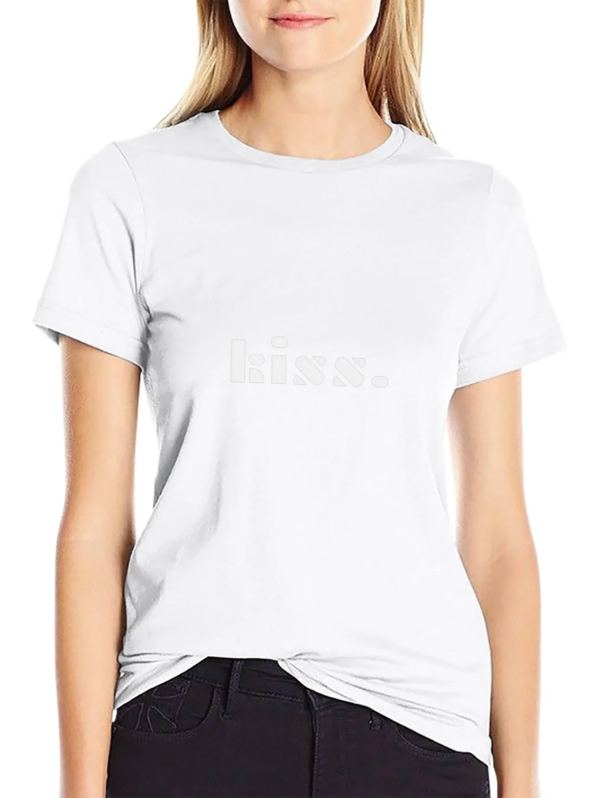 Kiss Graphic Black T-Shirt - Soft Cotton Blend
