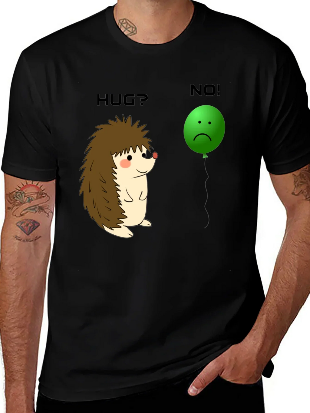 Hedgehog Hug? No! Graphic Tee