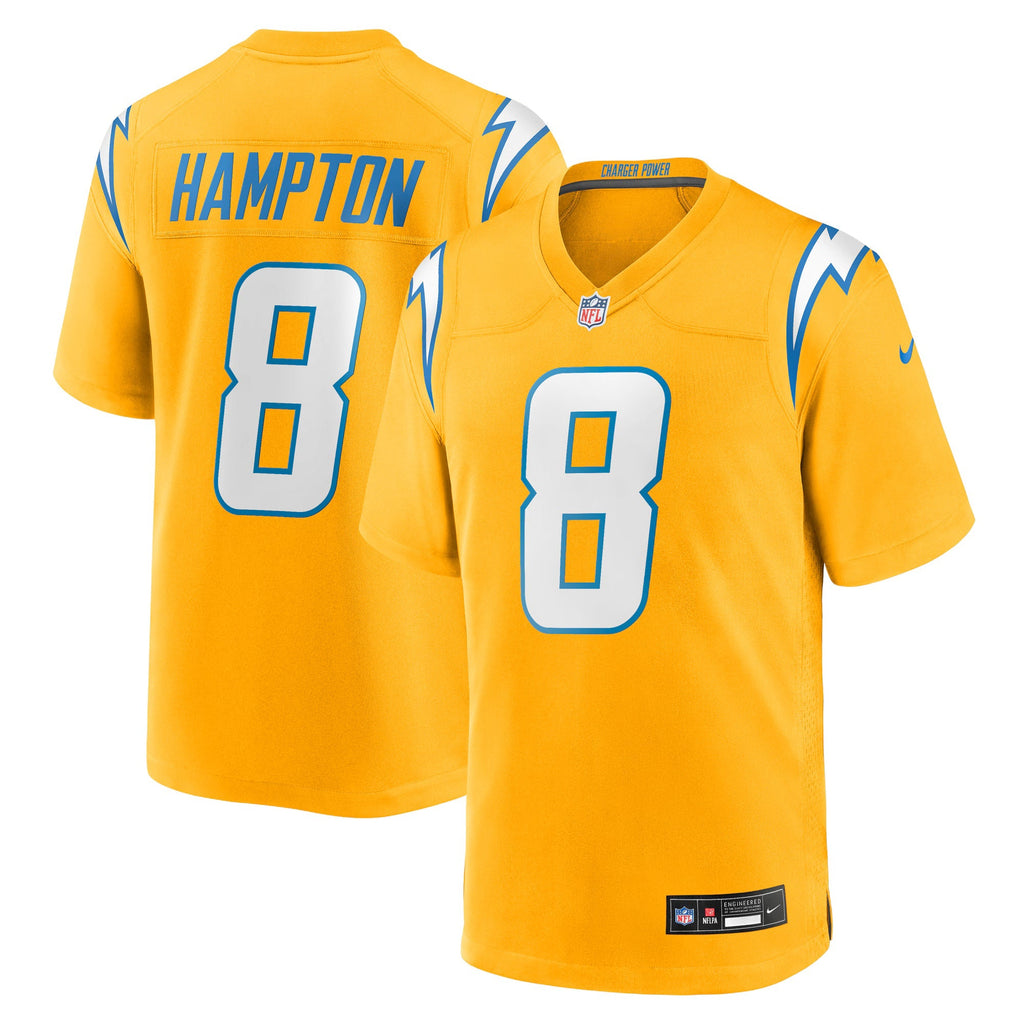 Los Angeles Chargers Omarion Hampton Gold Alternate Charger Power Game Player Jersey