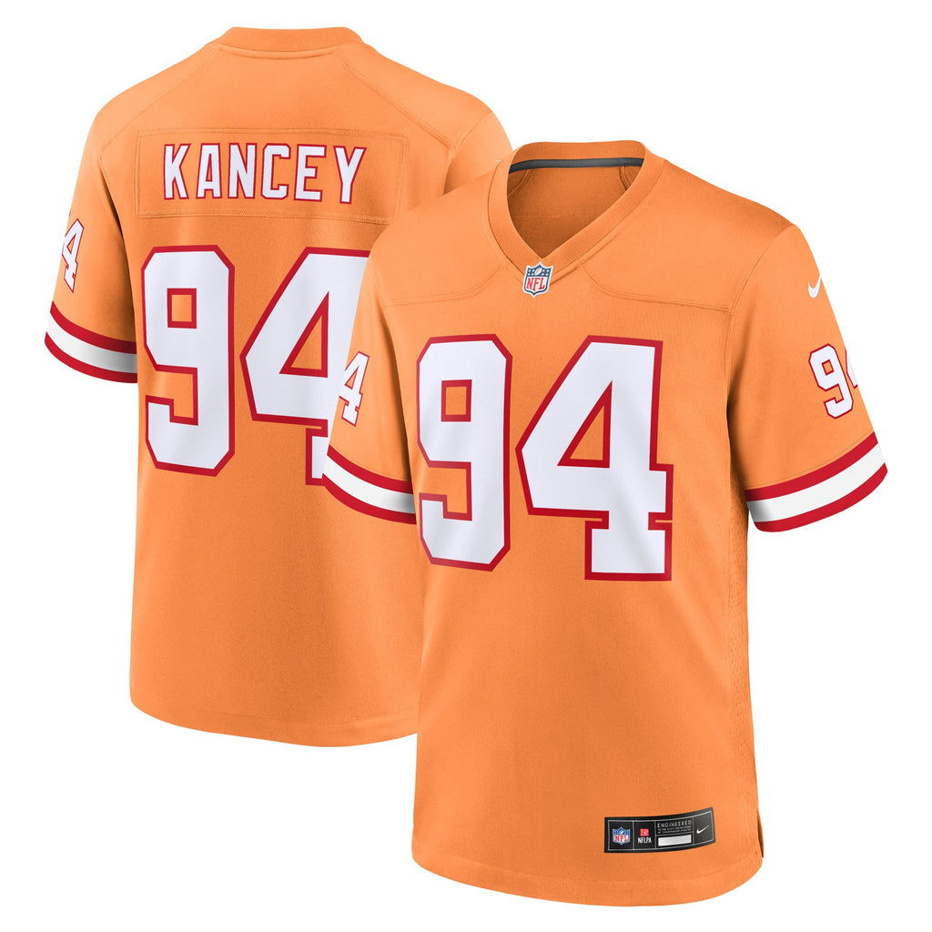 Tampa Bay Buccaneers Calijah Kancey Orange Alternate Game Jersey